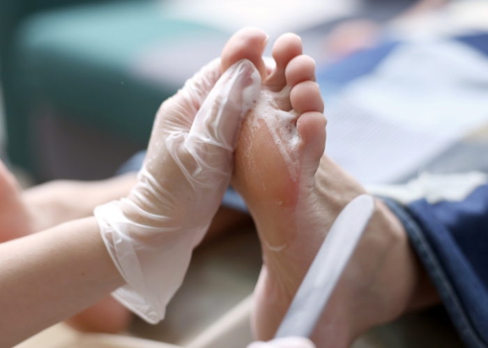 かかとまでうるおう美しい足